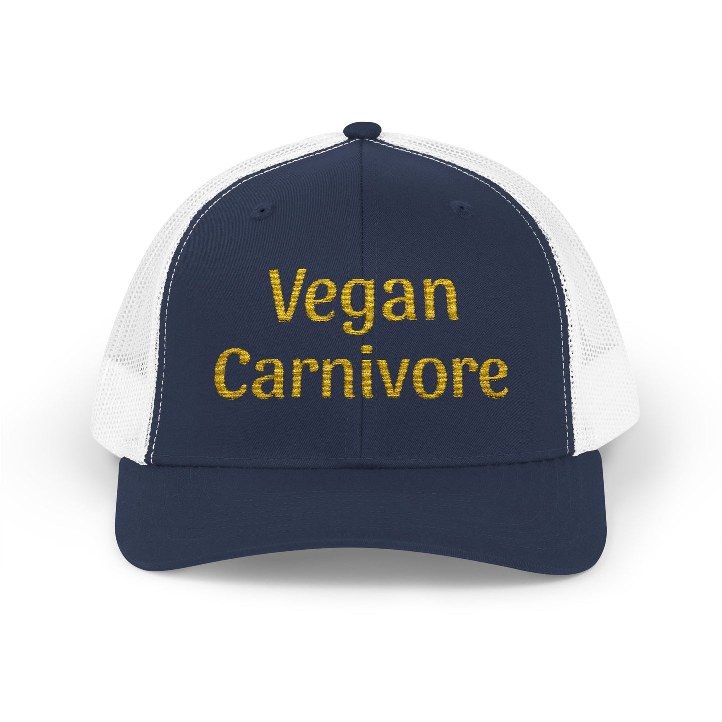 "Vegan Carnivore" Snapback Trucker Cap - Funny Hat Humor