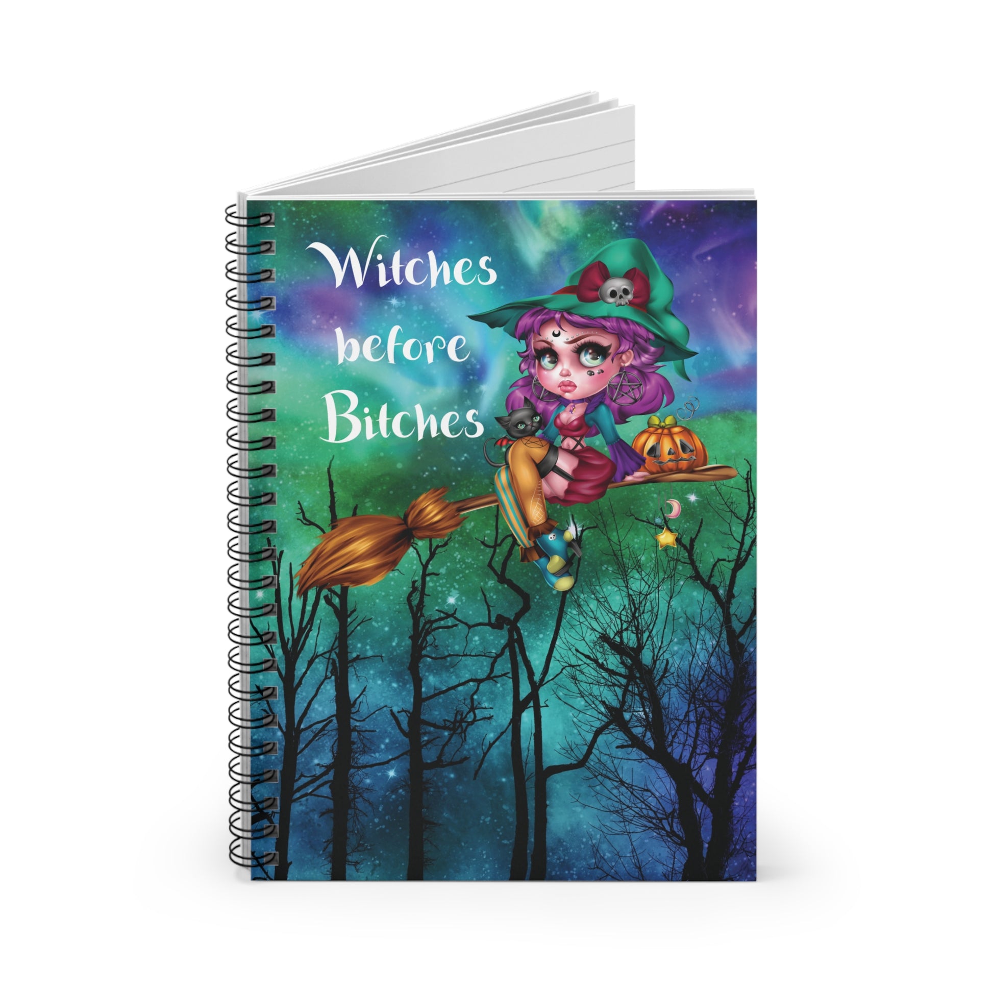 Colorful Witch Spiral Notebook