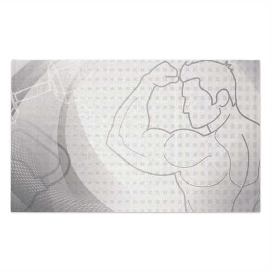 Workout Towel — Sport Muscle Silhouette Gym Towel 11x18