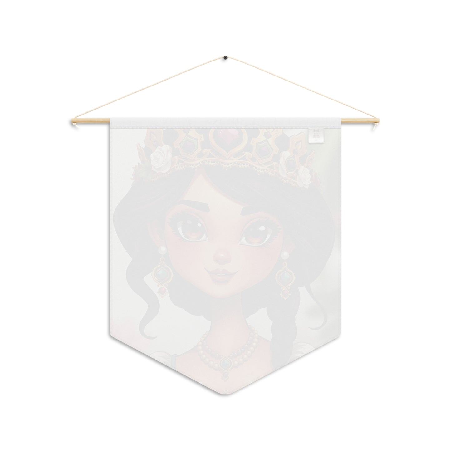 Princess Portrait Pennant Banner - Cute Royal Girl Wall Decor