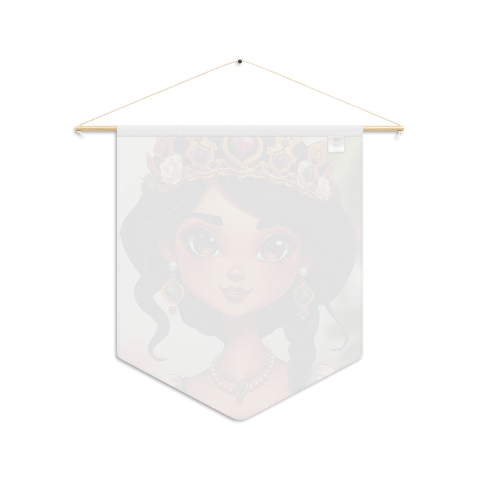 Princess Portrait Pennant Banner - Cute Royal Girl Wall Decor