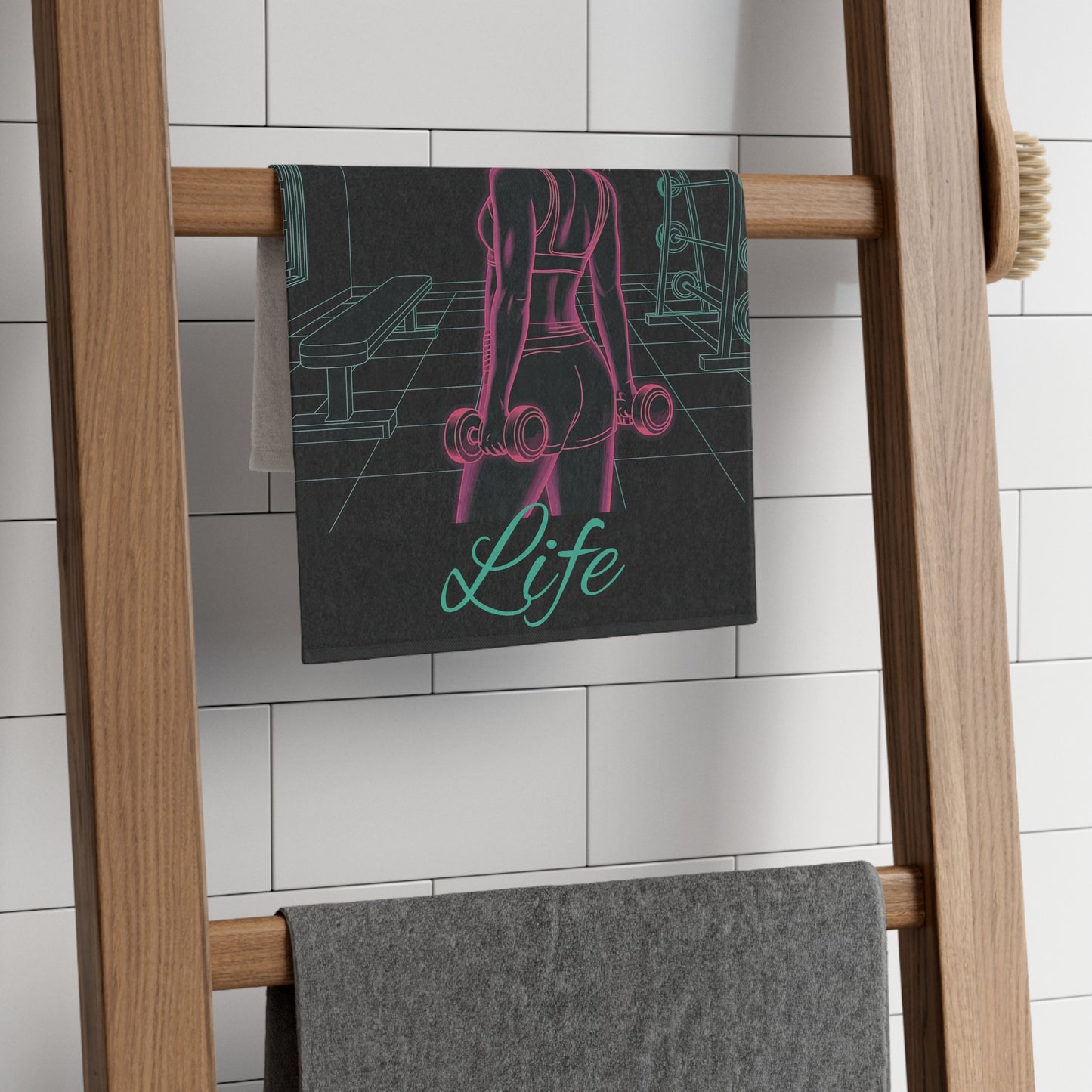 Gym Life Workout Towel — Neon Fitness Workout Towel (11x18)