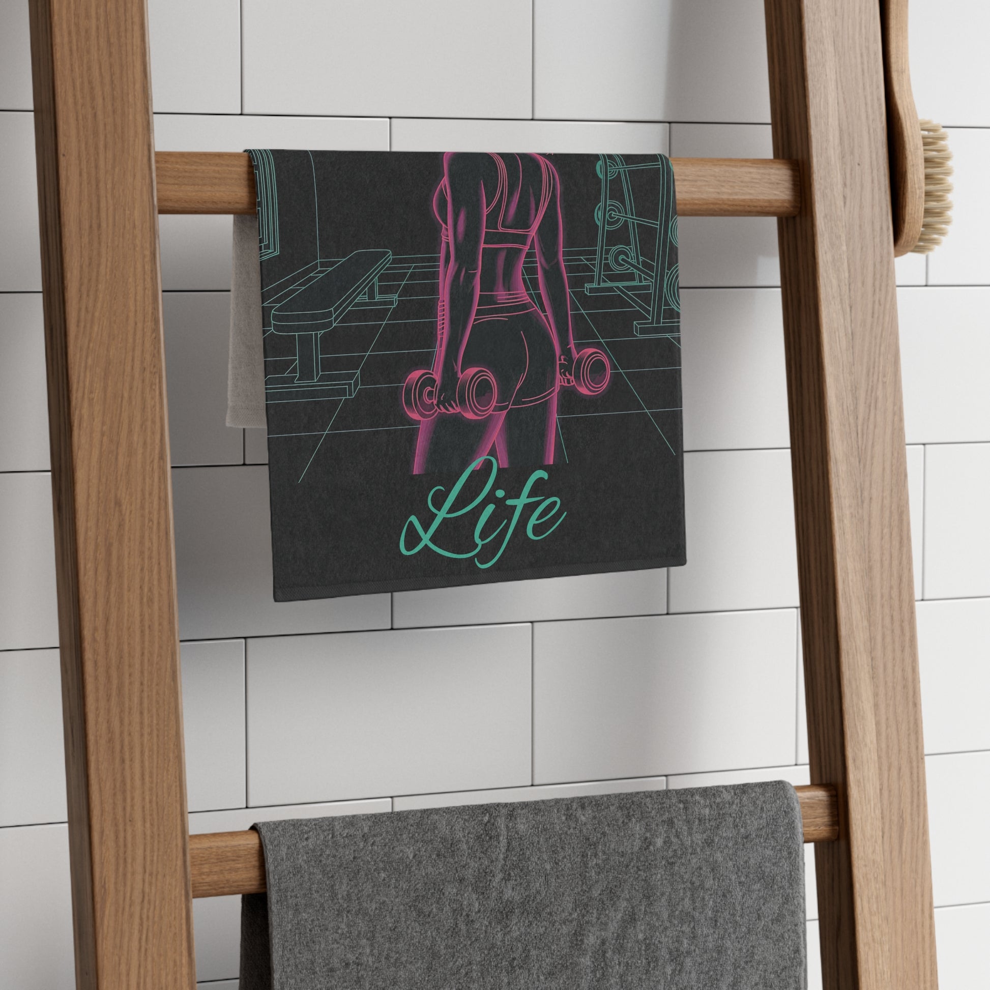 Gym Life Workout Towel — Neon Fitness Workout Towel (11x18)