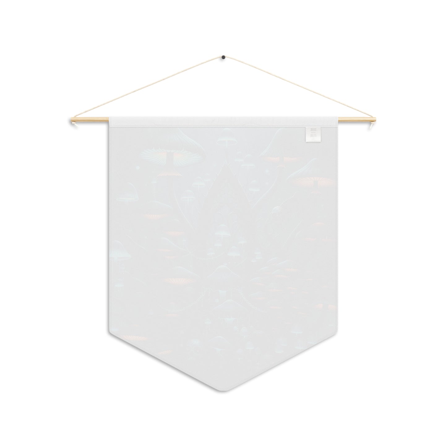 Mushroom Forest Pennant Wall Banner — Dark Fantasy Gothic Decor