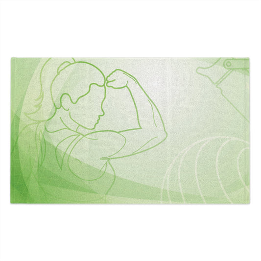 Gym Towel – Green Motivational Gym Towel (11x18)
