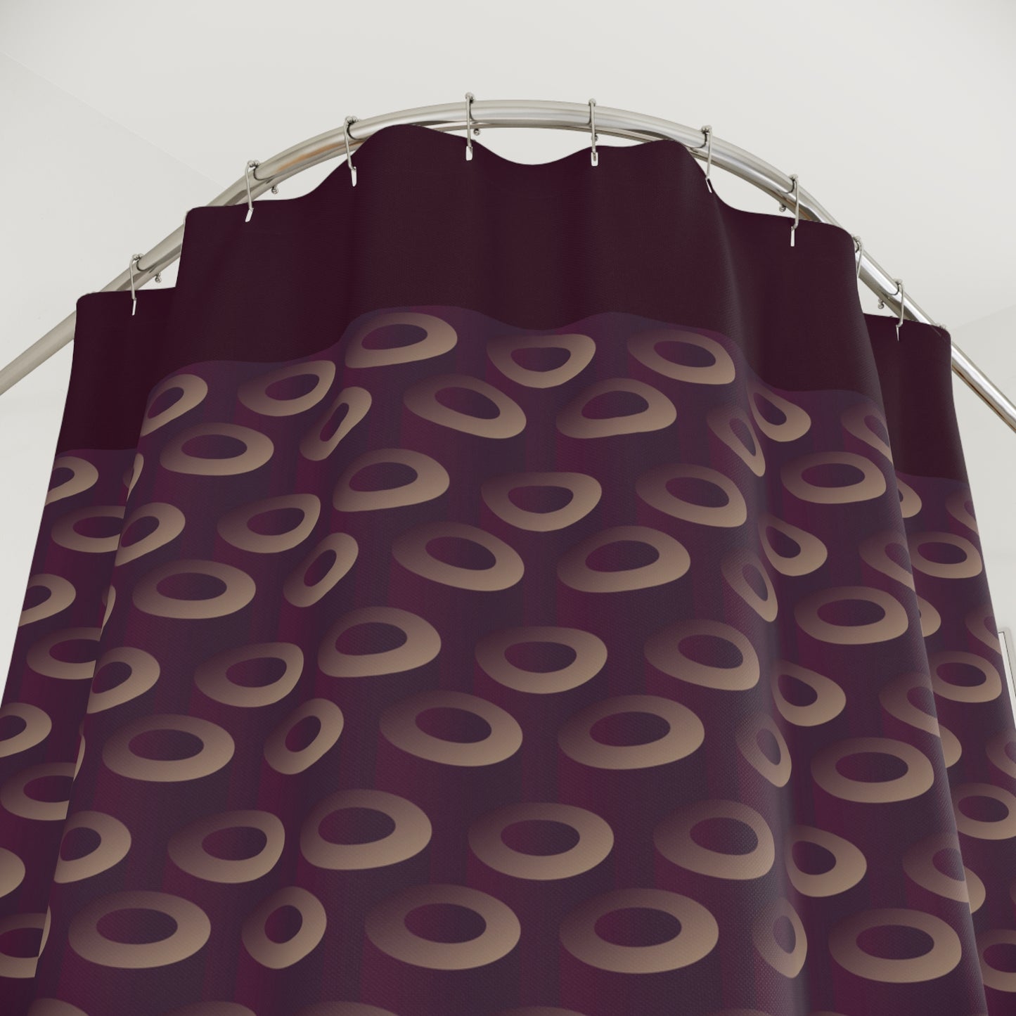 Wine Colored Abstract Shower Curtain