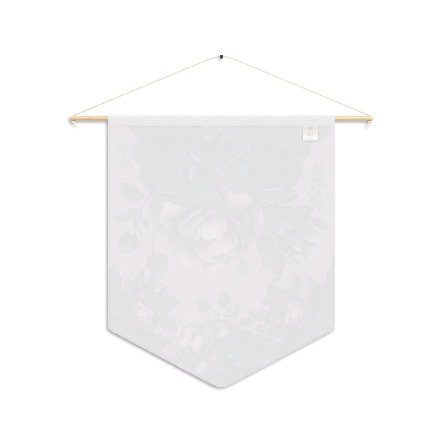 Floral Roses Pennant Wall Hanging — Purple Vintage Bouquet Banner