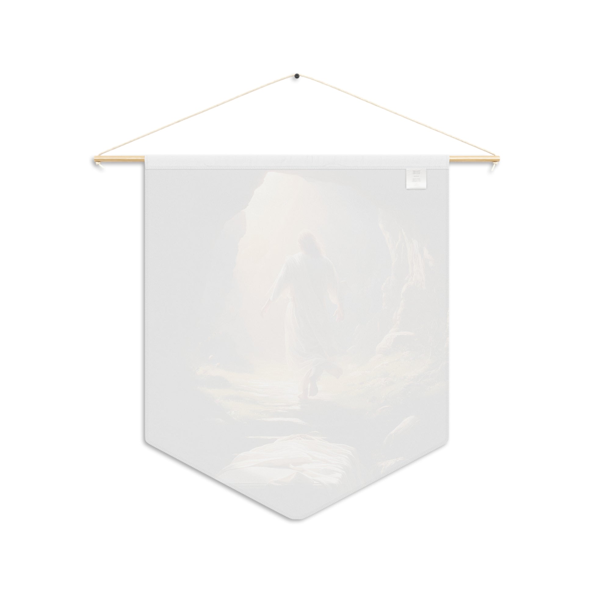 Resurrection Jesus Pennant Wall Banner — Christian Decor