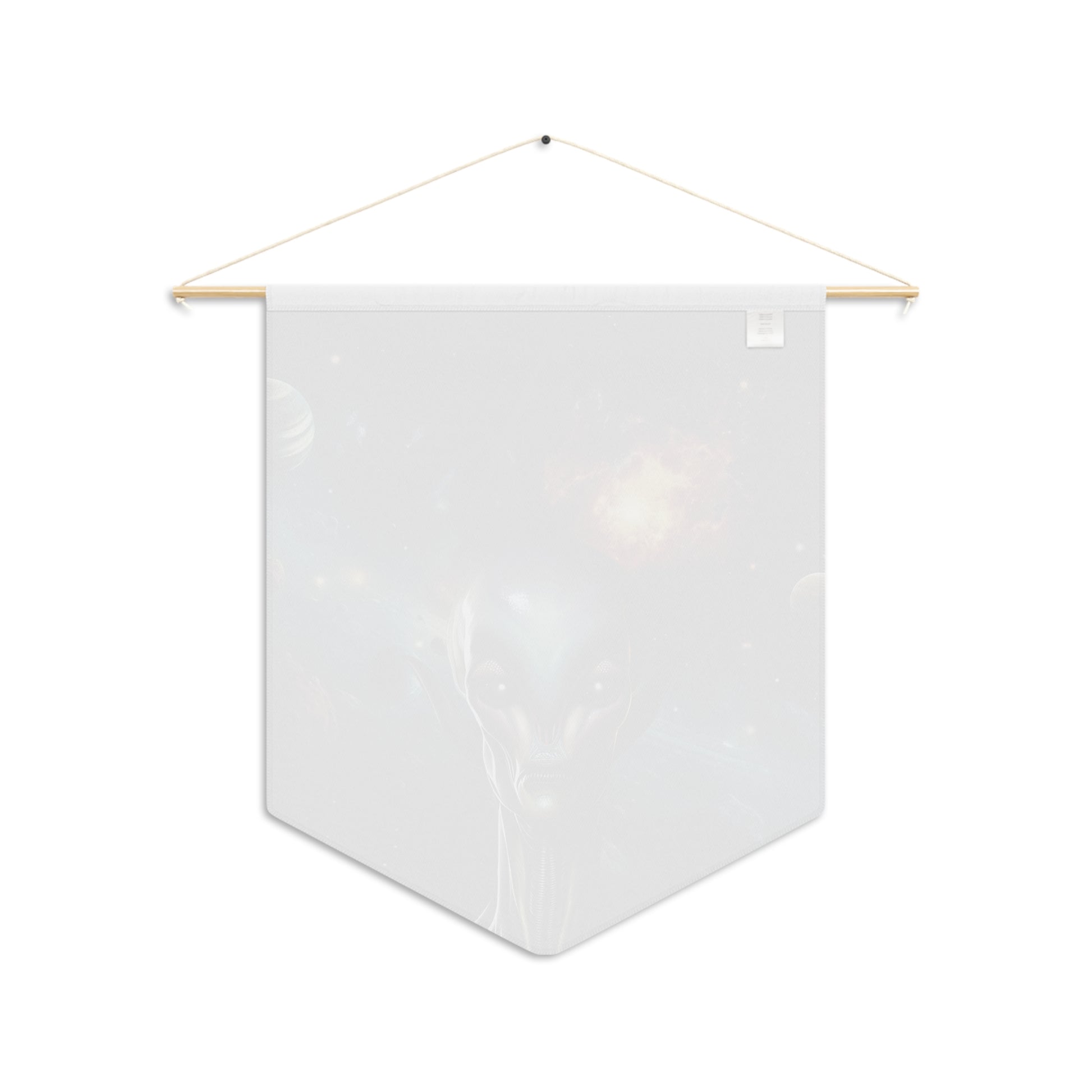 Alien Space Pennant Banner — Cosmic Extraterrestrial Wall Decor