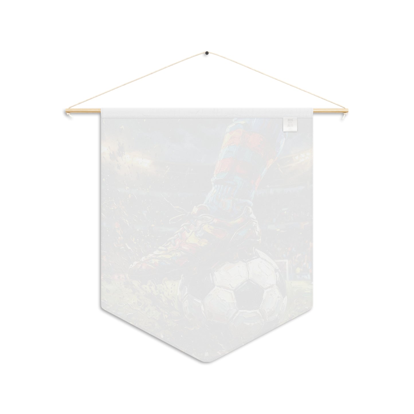 Soccer Kick Pennant – Colorful Player Art Wall Banner for Fans & Kids