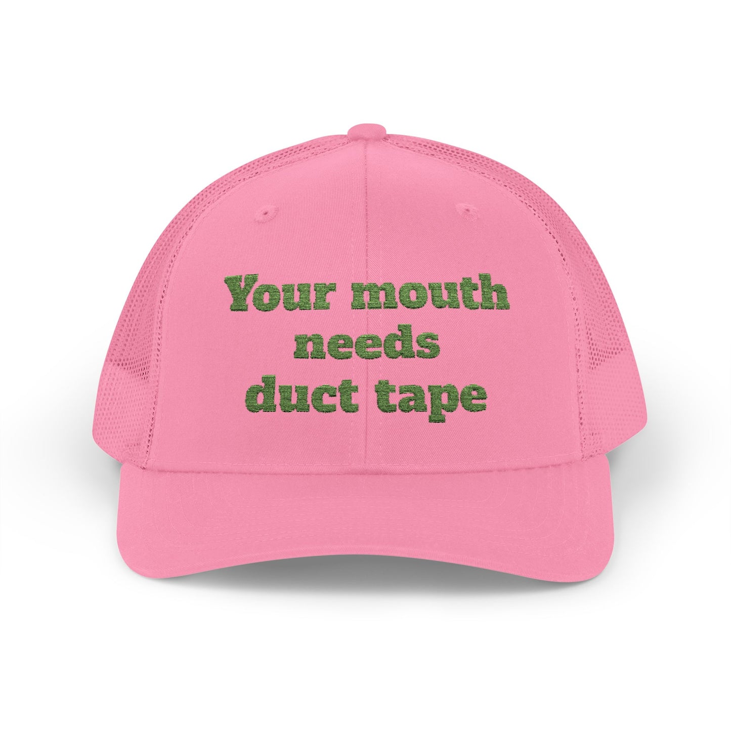 Snapback Trucker Cap--"Your Mouth Needs Duct Tape"