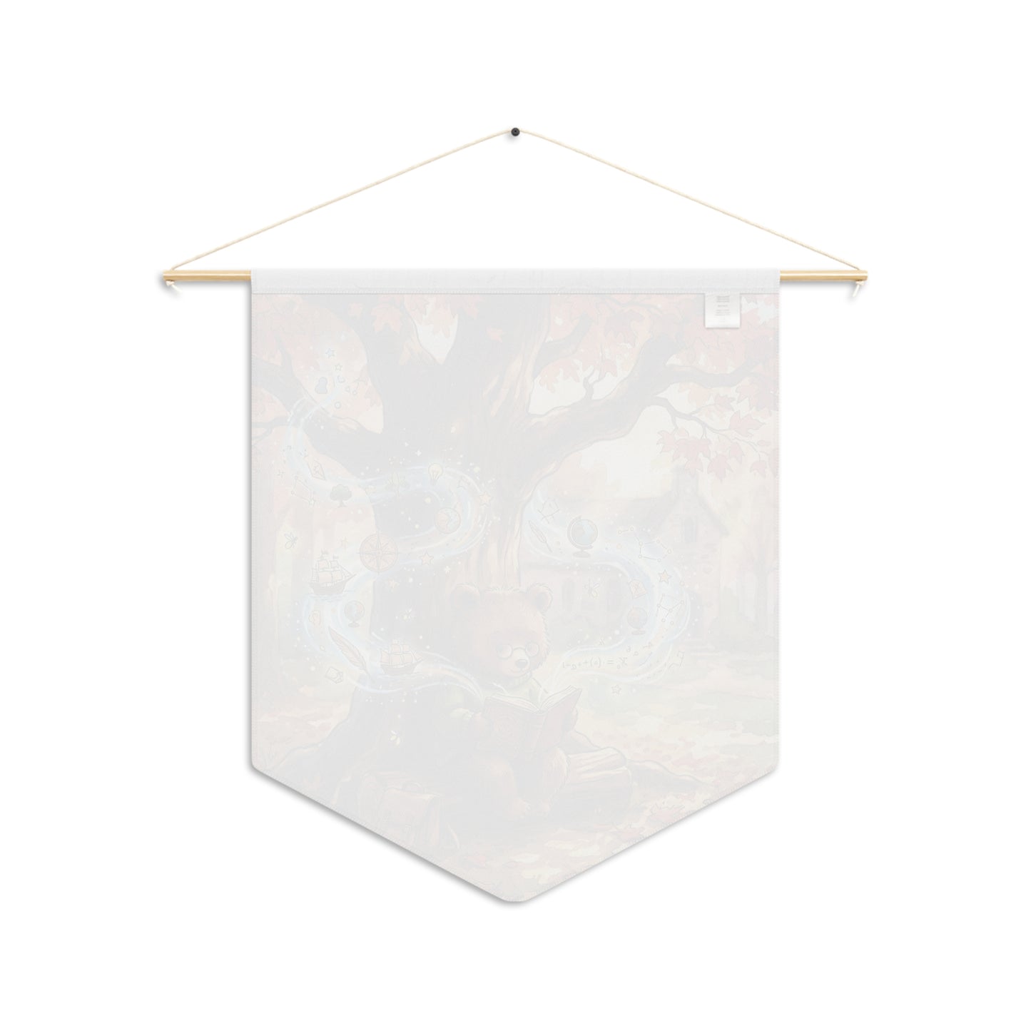 Autumn Storytime Pennant — Magical Bear Reading Wall Banner