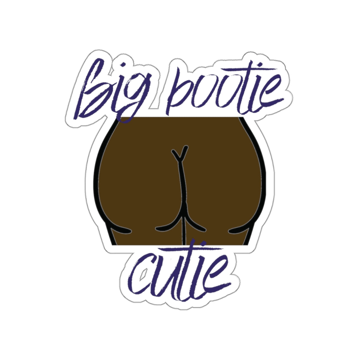 Brown Skin Bootie Stickers - Die-Cut